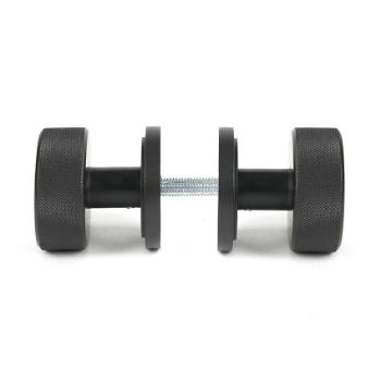 Picture of Aged Bronze Brompton Mortice/Rim Knob Set (Art Deco) - 46787