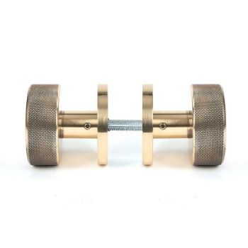 Picture of Polished Bronze Brompton Mortice/Rim Knob Set (Plain) - 46790