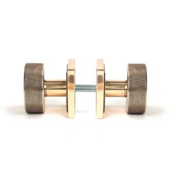 Picture of Polished Bronze Brompton Mortice/Rim Knob Set (Square) - 46793