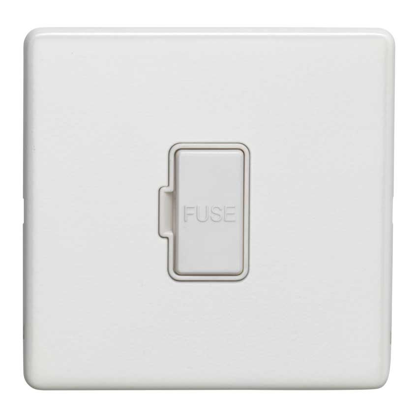 Picture of 13Amp Unswitched Fuse Spur In Matt White - ECWUSWFW