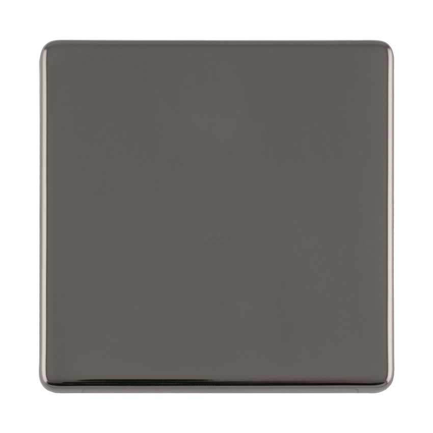 Picture of Single Blank Plate In Black Nickel - ECBN1B