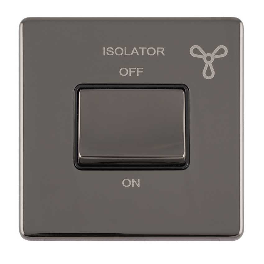 Picture of 6Amp Fan Isolator Switch In Black Nickel - ECBNFSWB