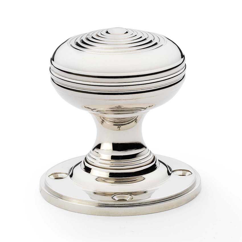 Picture of Alexander and Wilks Polished Nickel Christoph Mortice Door Knob - AW303-50-PN