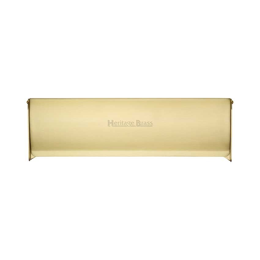 Picture of 280 x 83mm Satin Brass Letter Plate Tidy - V860-280-SB