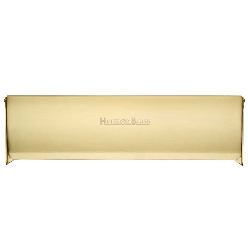 Picture of 403 x 100mm Satin Brass Letter Plate Tidy - V860-403-SB