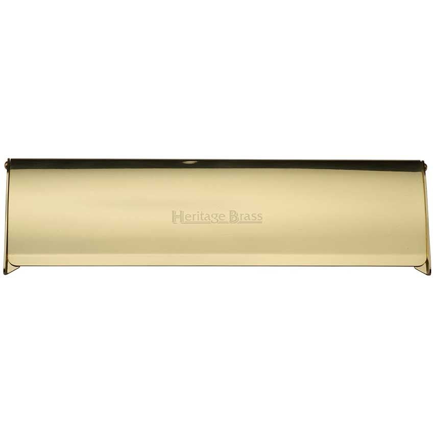 Picture of 403 x 100mm Polished Brass Letter Plate Tidy - V860-403-PB