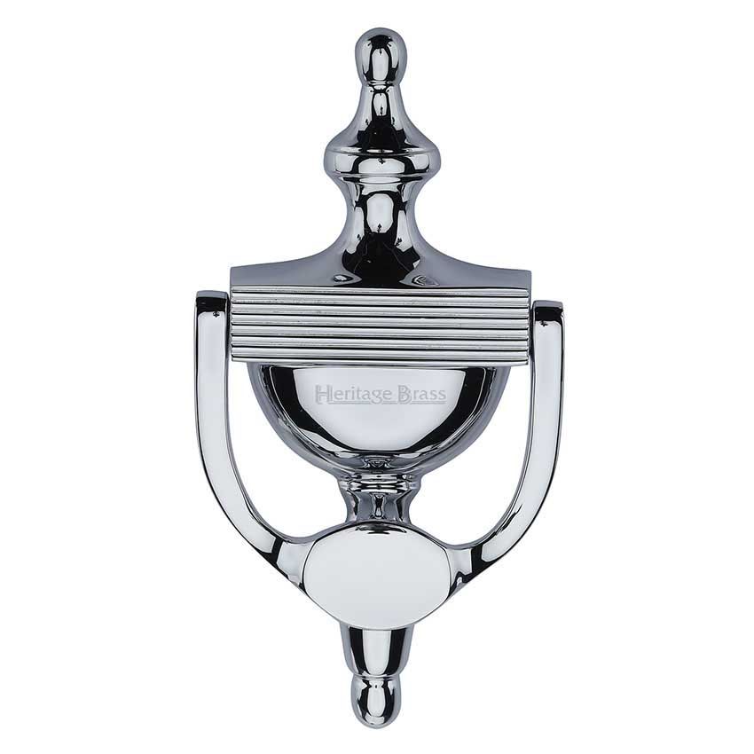 Picture of Heritage Brass Reeded Urn Knocker 7 1/4" Polished Chrome finish - RR912 195-PC