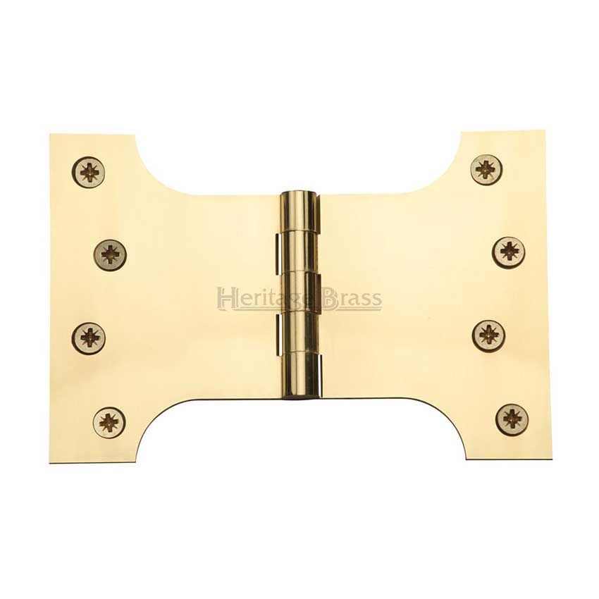 Picture of Parliament Hinge,  4" x 4" x 6" Polished Brass Finish - HG99-395-PB