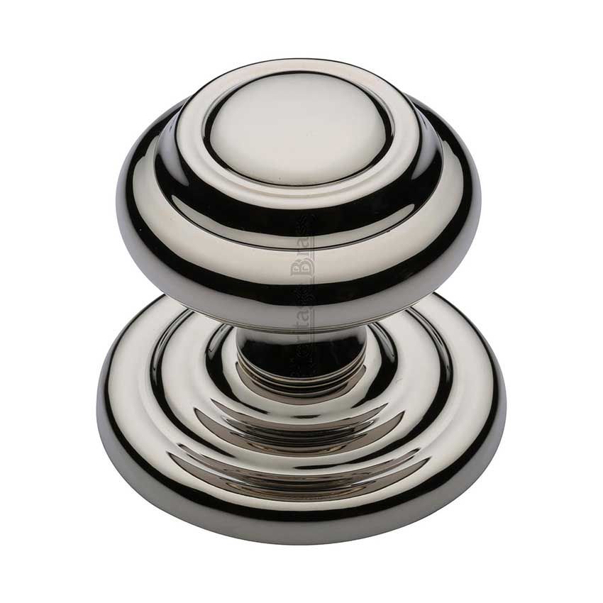 Picture of Centre Door Knob Round Design In Polished Nickel Finish - V905-PNF