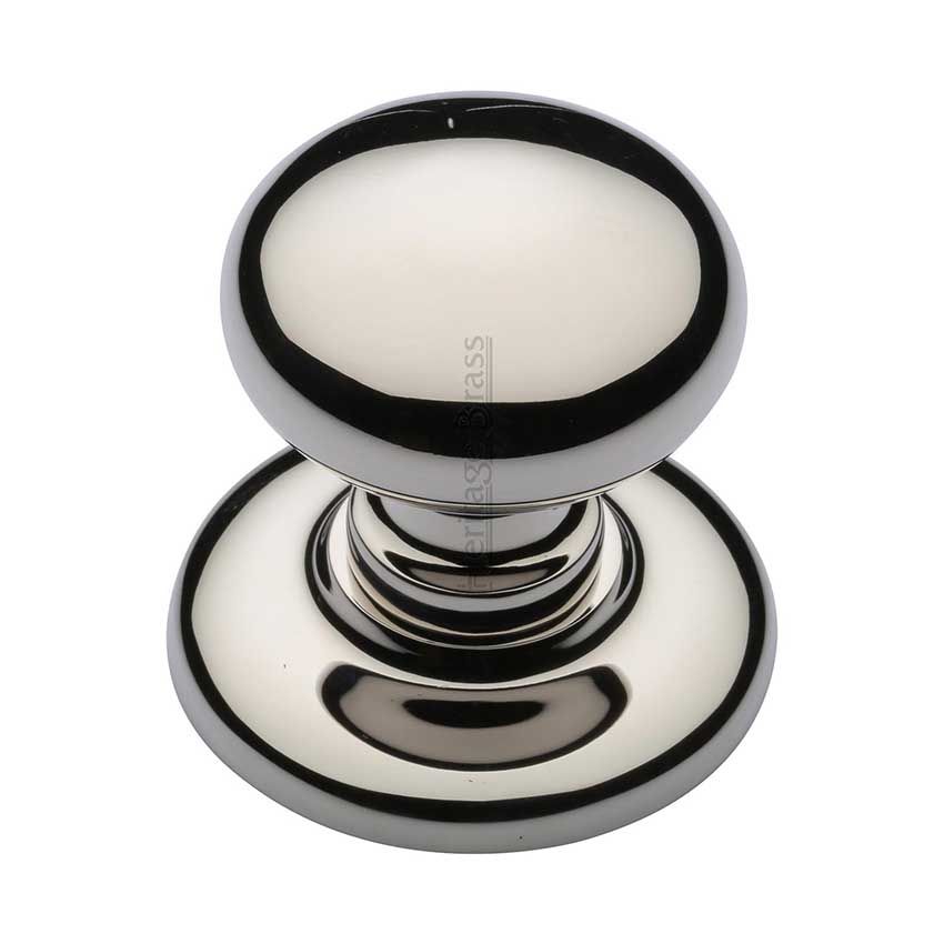Picture of Centre Door Knob, Round Design In Polished Nickel Finish - V901-PNF