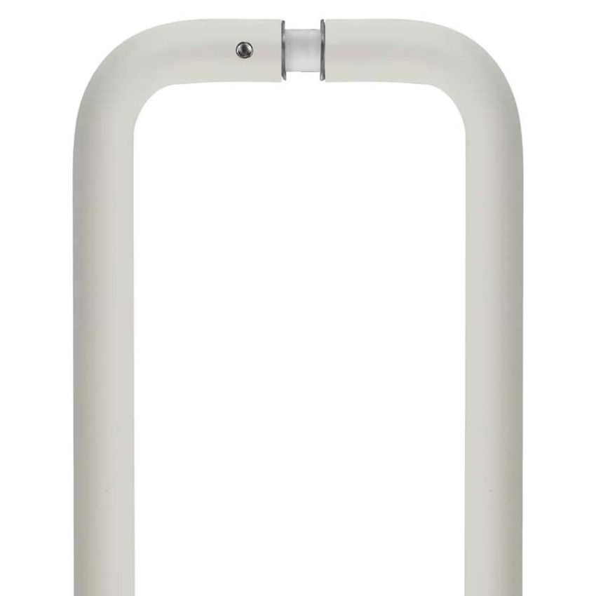 Picture of Stainless Steel D-Pull Handle - Back to Back Pair In Powder Coated White  - ZCSD300-GS-PCW
