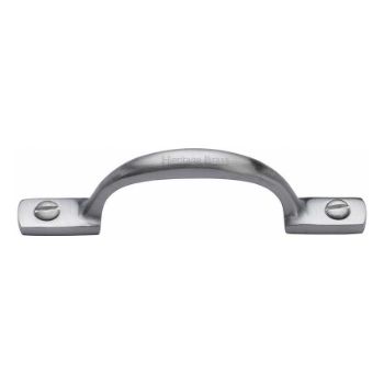 Period Pull Handle in Satin Chrome - 102mm - V1090-SC