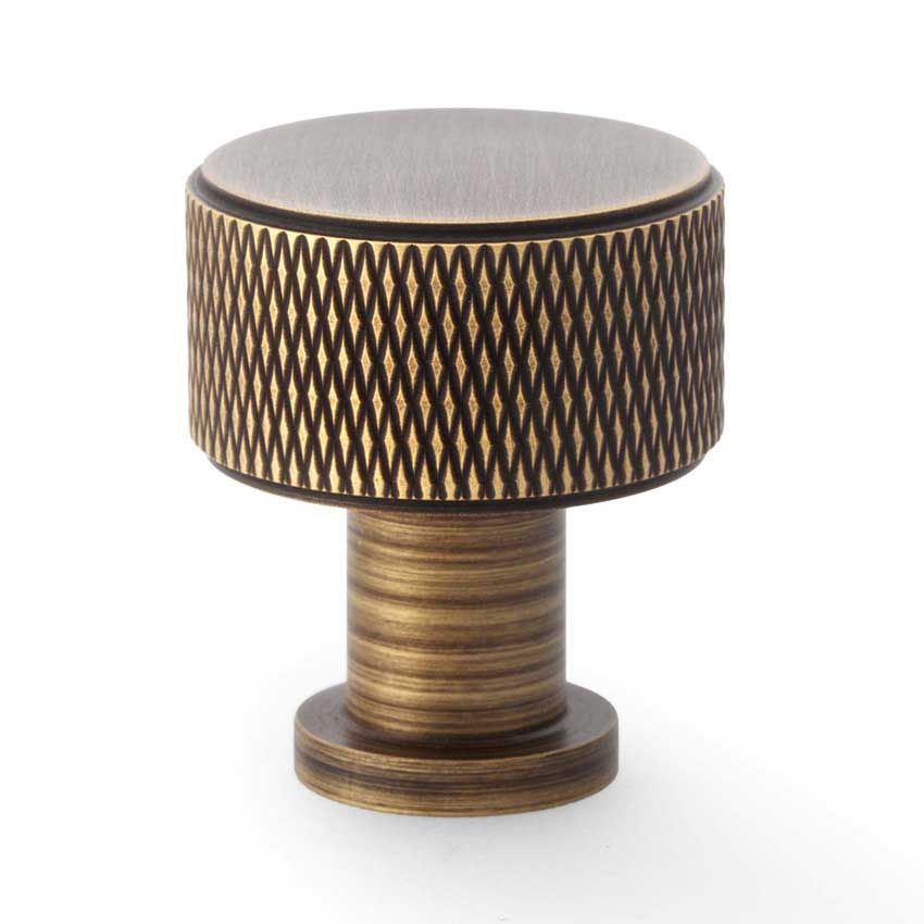 Picture of Lucia Knurled Cupboard Knob - AW807K-AB