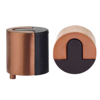 Round Floor Mounted Door Stop - ZAS86PVDBZ Picture of Round Floor Mounted Door Stop - ZAS86PVDBZ