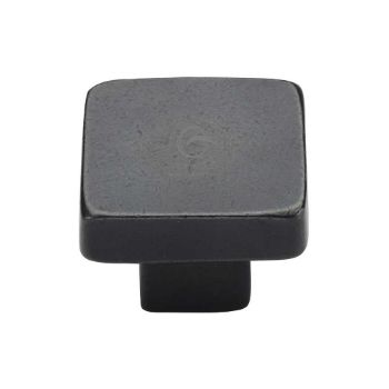 Rustic Dark Bronze Square Cabinet Knob - RDB3674 Picture of Rustic Dark Bronze Square Cabinet Knob - RDB3674