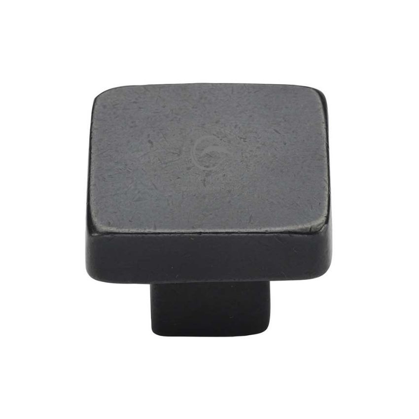 Picture of Rustic Dark Bronze Square Cabinet Knob - RDB3674