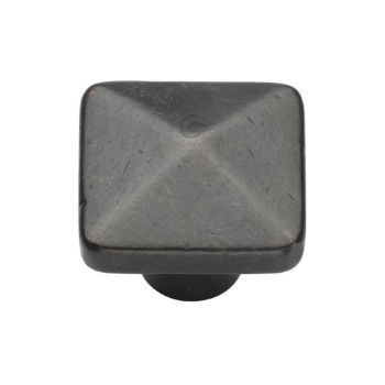 Rustic Bronze Square Pyramid Cabinet Knob - RDB390 Picture of Rustic Bronze Square Pyramid Cabinet Knob - RDB390
