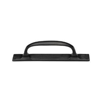 Rustic Dark Bronze Cabinet Pull Handle on Plate - RDB1142 Picture of Rustic Dark Bronze Cabinet Pull Handle on Plate - RDB1142