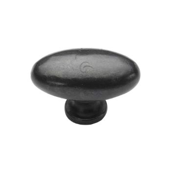 Picture of Rustic Dark Bronze Oval Cabinet Knob - RDB118