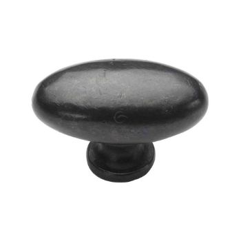 Picture of Rustic Dark Bronze Oval Cabinet Knob - RDB118