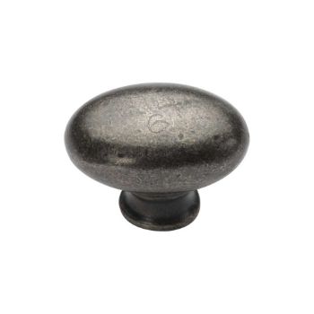 Picture of Rustic Pewter Oval Cabinet Knob - RPW118