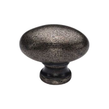 Picture of Rustic Pewter Oval Cabinet Knob - RPW118