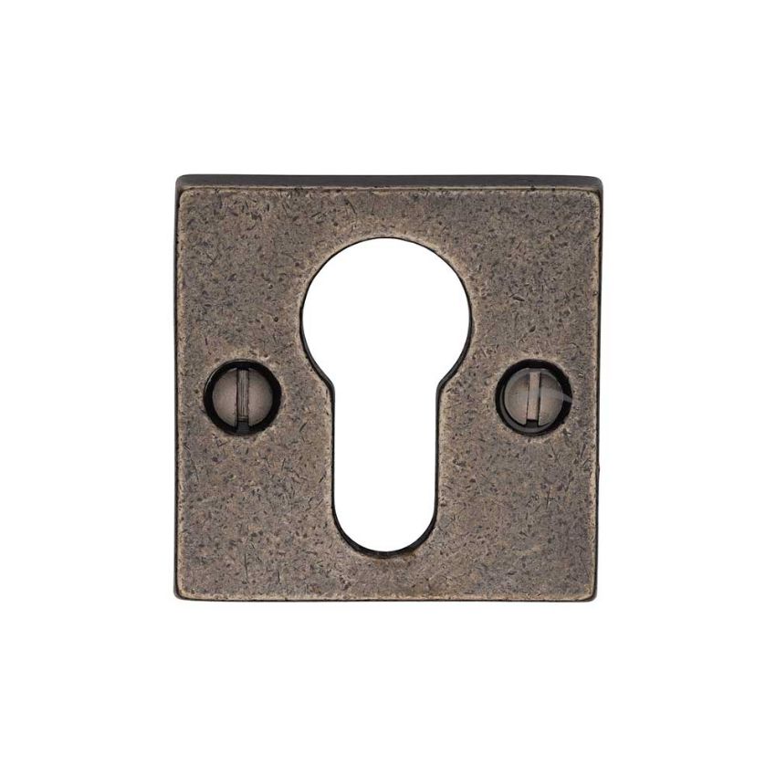 Picture of Rustic Pewter Euro Profile Cylinder Escutcheon- RPW158