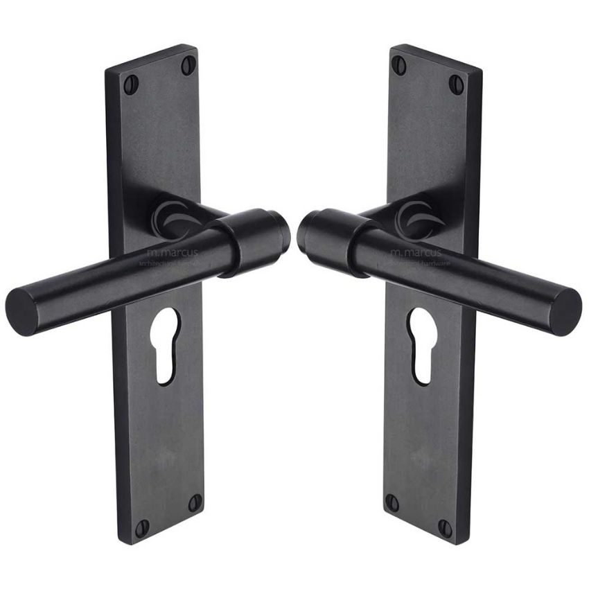 Picture of Rustic Bronze Euro Profile Door Handle Fountain Design-  RDB23948