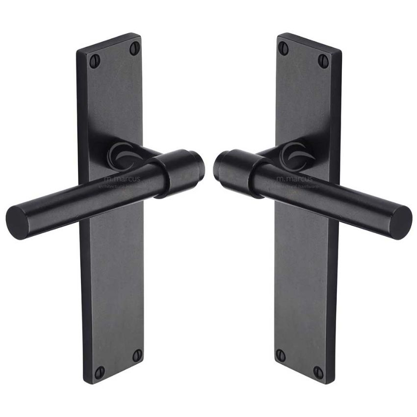 Picture of Rustic Bronze Latch Door Handle Fountain Design-  RDB23910-GP