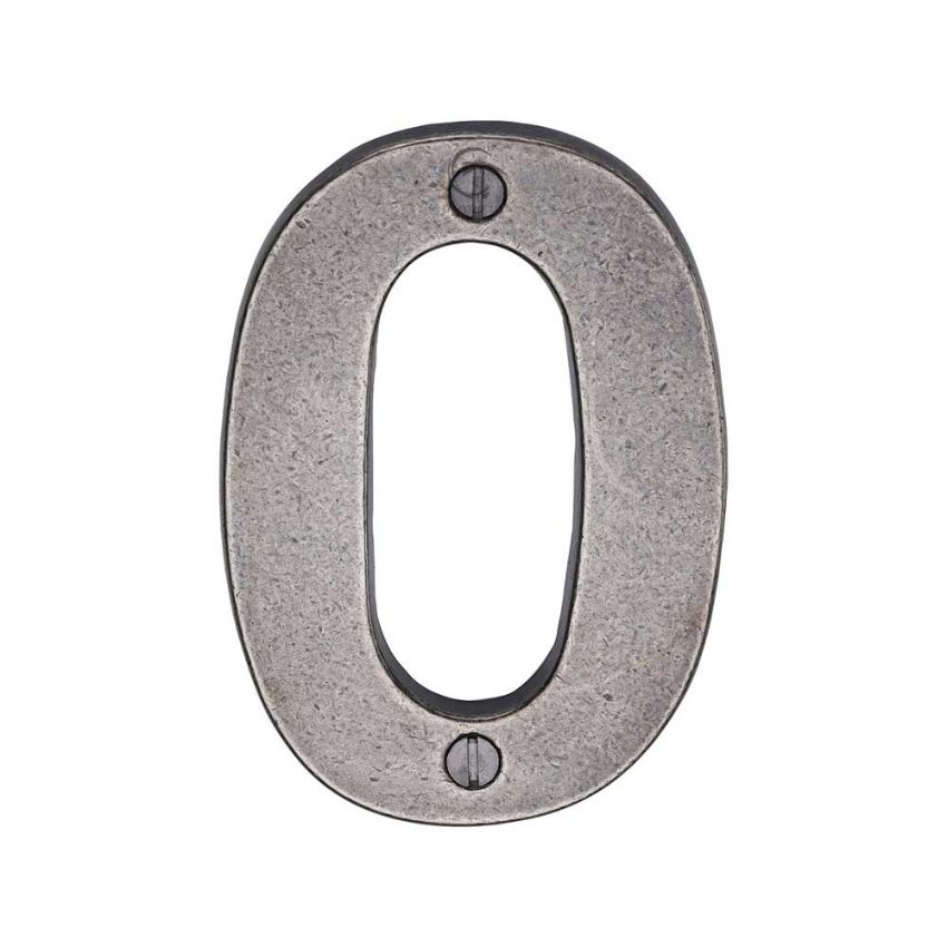 Picture of Rustic Pewter Numerals- RPW351