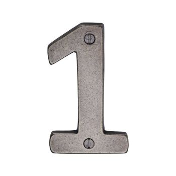 Picture of Rustic Pewter Numerals- RPW351