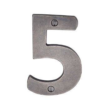 Picture of Rustic Pewter Numerals- RPW351