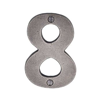 Picture of Rustic Pewter Numerals- RPW351