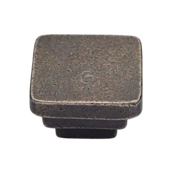 Picture of Rustic Pewter Square Stepped Cabinet Knob - RPW3672