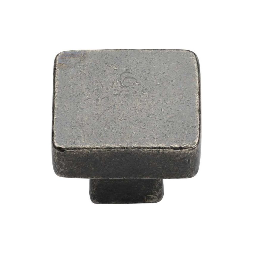 Picture of Rustic Pewter Square Cabinet Knob - RPW3674