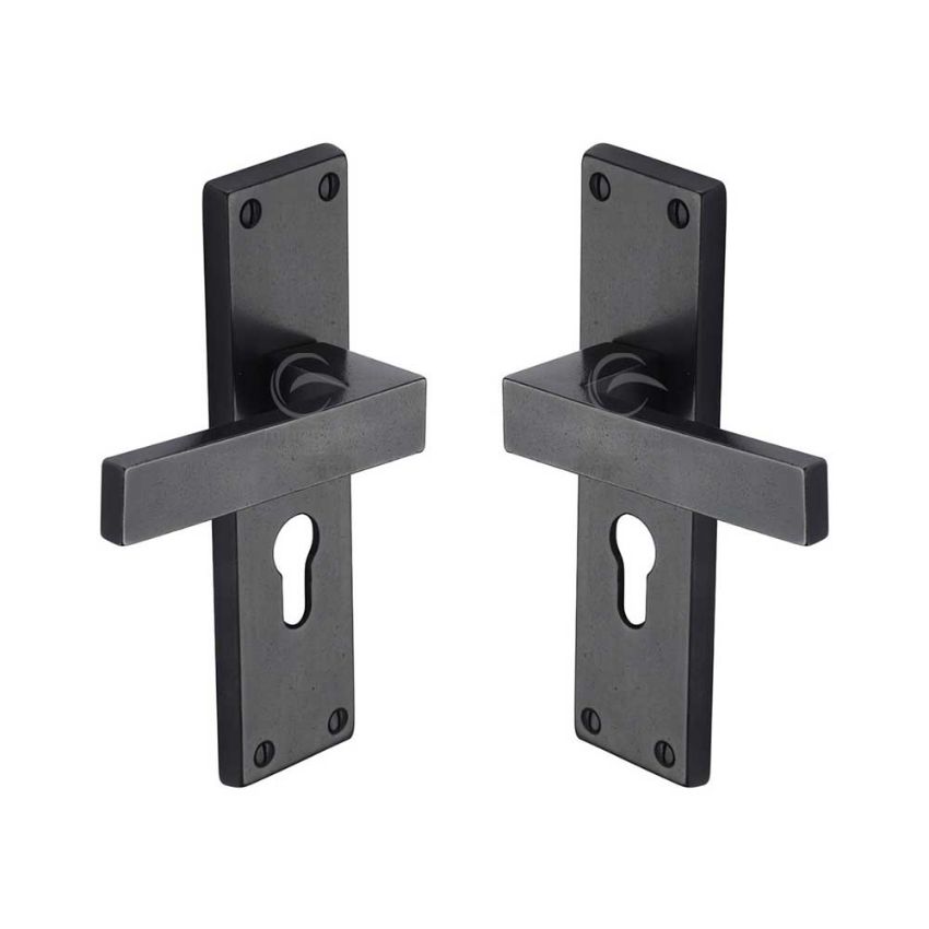 Picture of Rustic Bronze Euro Profile Door Handle Cheswell Design- RDB3148