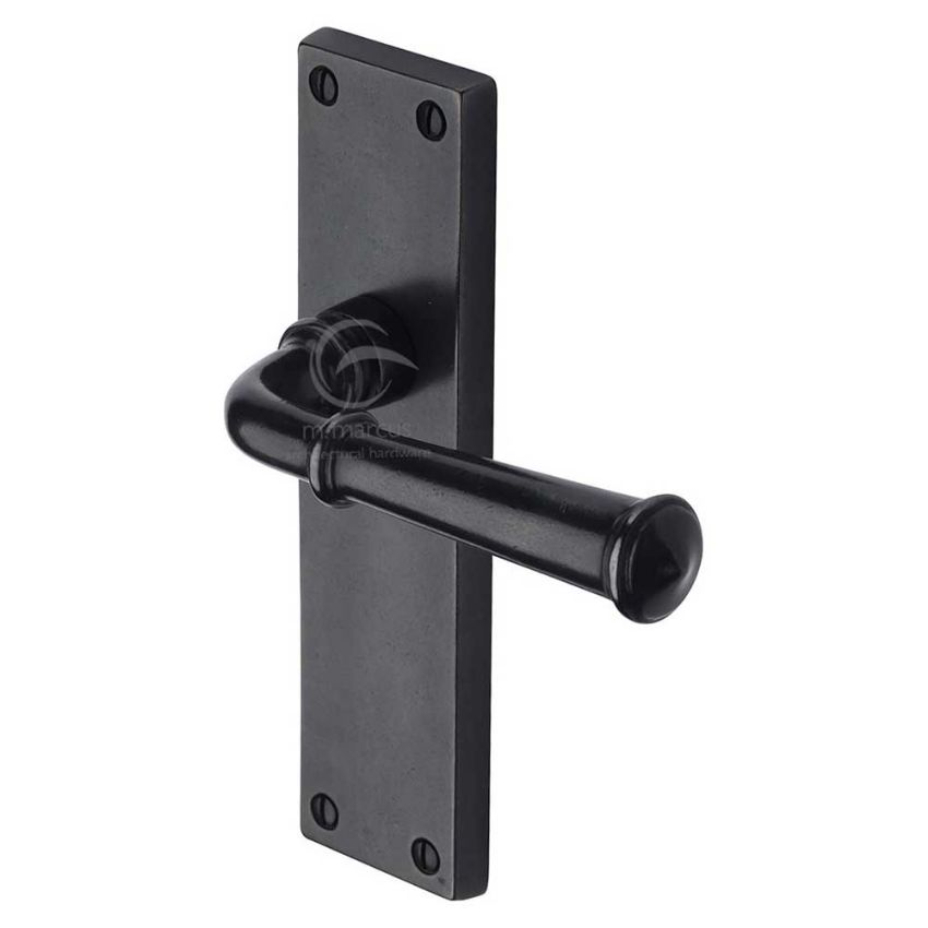 Picture of Rustic Bronze Latch Door Handle on Plate Ashfield Design- RDB3710-GP