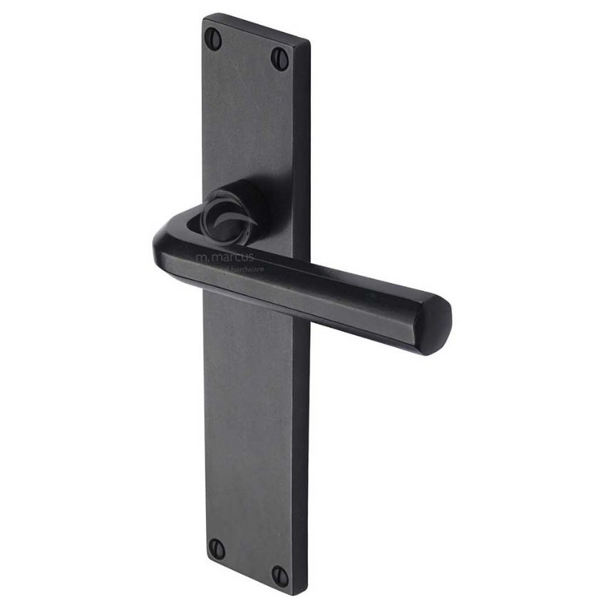Picture of Rustic Bronze Latch Door Handle Octave Design- RDB45410