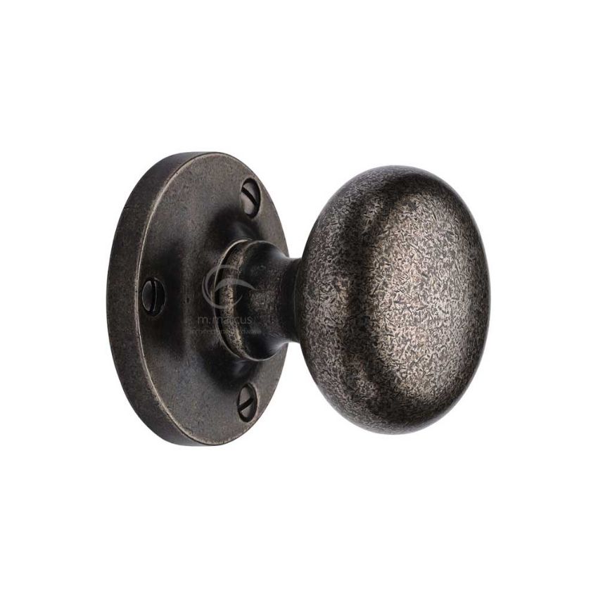 Picture of Rustic Bronze Mortice Knob on Rose Alveley Design- RPW4975