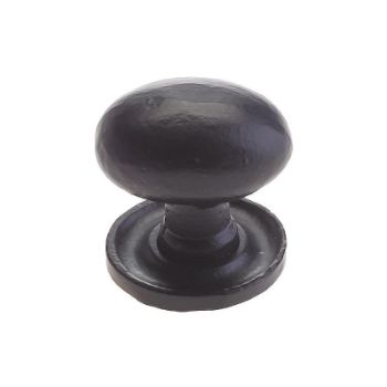 Antique Black Oval Cupboard Knob - FF31 Picture of Antique Black Oval Cupboard Knob - FF31