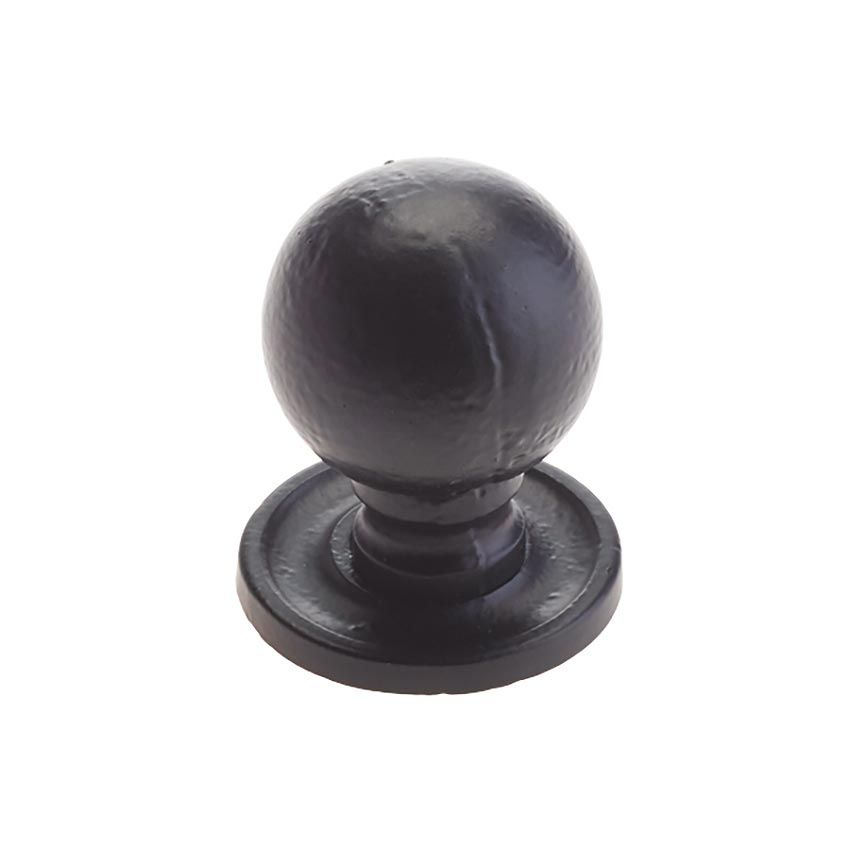 Picture of Antique Black Round Cupboard Knob - FF32