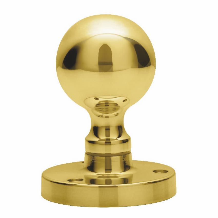 Picture of Ball Shaped Mortice Knob- Polished Brass- M48