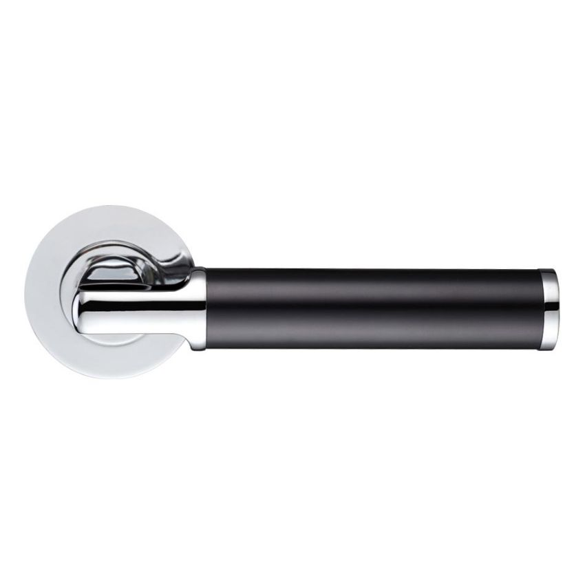 Picture of Milan Black Door Handles - Zpz030Cpmb