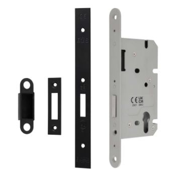 Picture of Easi-T Din Euro Profile Deadlock Matt Black- DLS0060EPMB