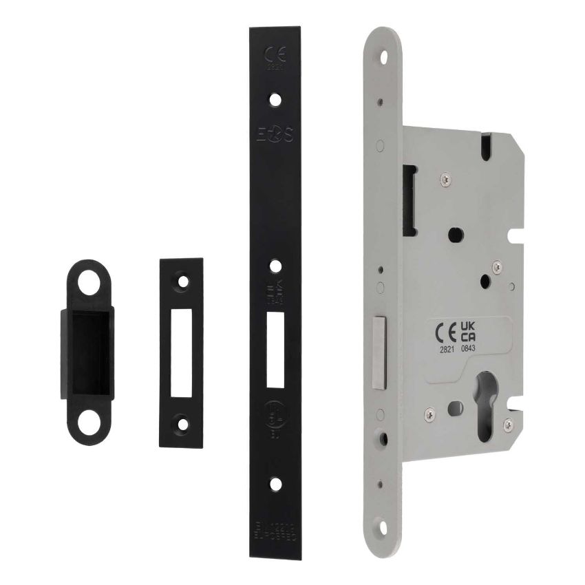Picture of Easi-T Din Euro Profile Deadlock Matt Black- DLS0060EPMB
