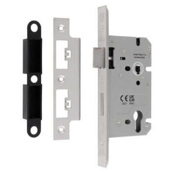 Picture of Easi-T Din Euro Profile Sashlock In Satin Stainless Steel- DLS7260EPSSS