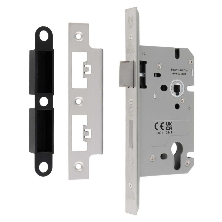 Picture of Easi-T Din Euro Profile Sashlock In Satin Stainless Steel- DLS7260EPSSS