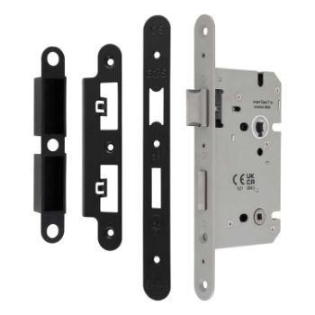 Picture of Easi-T Din Bathroom Lock in Matt Black - DLS7860WCMB