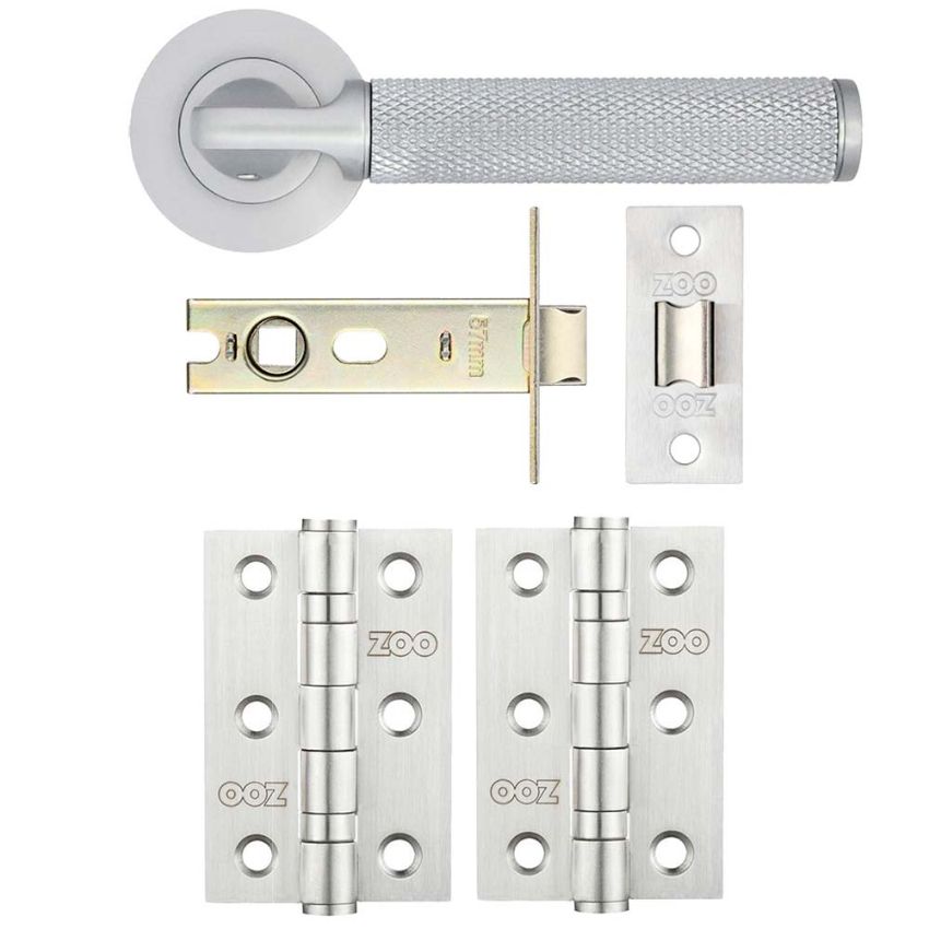 Picture of Bilbao Latch Door Handle Pack - ZPA090-SCLT