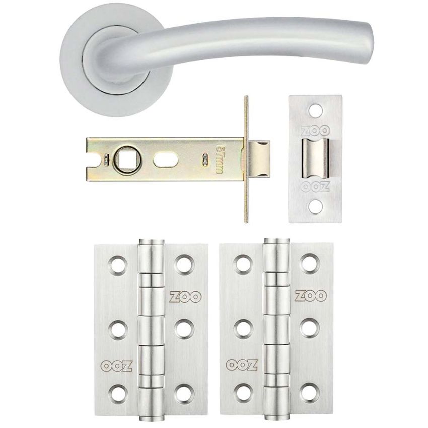 Picture of Seville Latch Door Handle Pack - ZPA050-SCLT